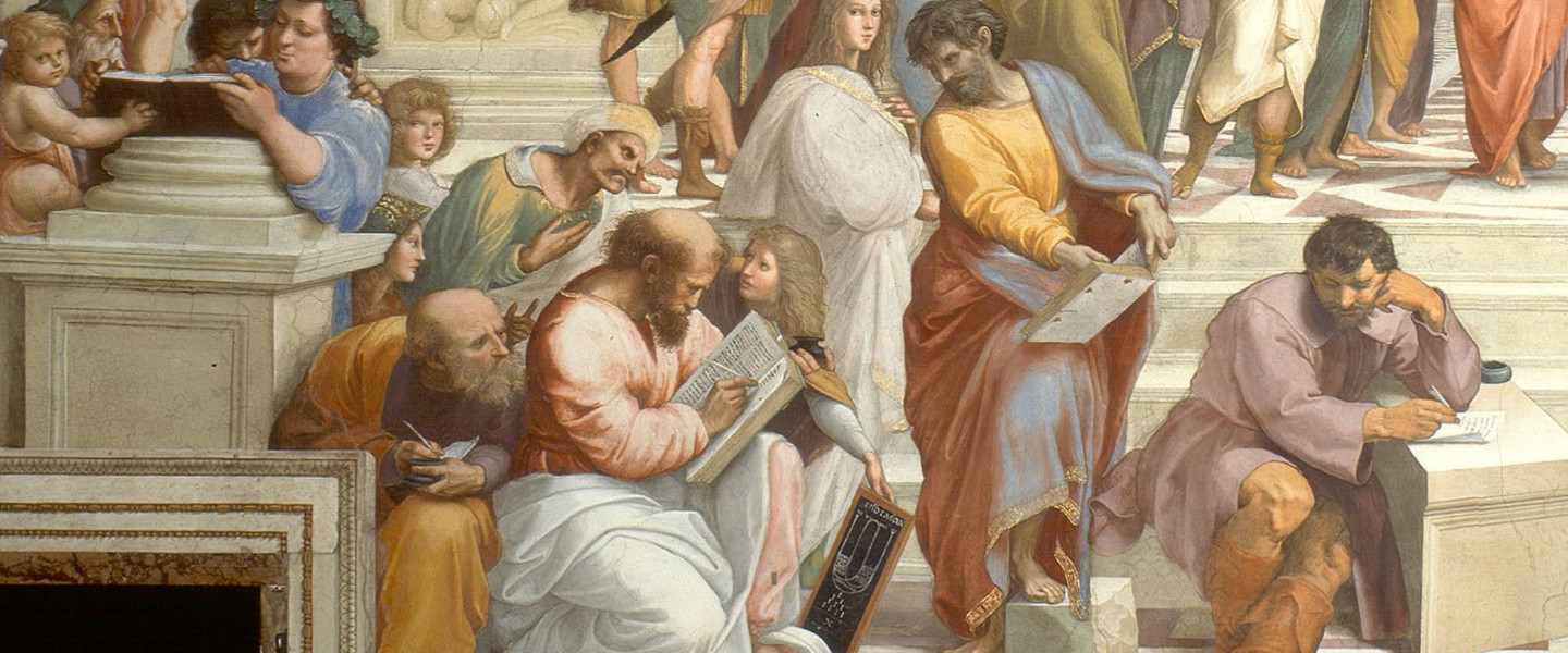 Pitágoras en la Escuela de Atenas